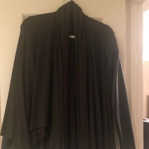 NWT green Zara sweater with faux leather sleeves